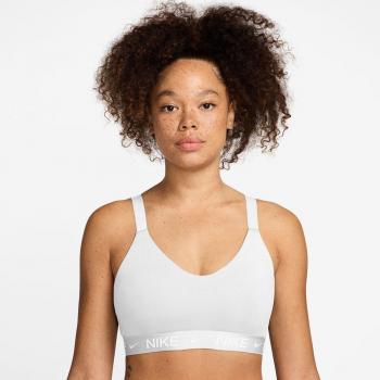 Nike Indy Medium Support Sujetador Deportivo Regulable con Acolchado para Mujer - Blanco