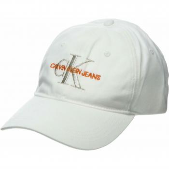 Calvin Klein J Monogram Cap W Gorra de béisbol, Blanco
