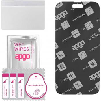 Cristal Híbrido Mate Protector Flexible Nano para Apple iPhone 15 Pro Max, Resistente a Rayones, Sustituto Ideal del Cristal Templado