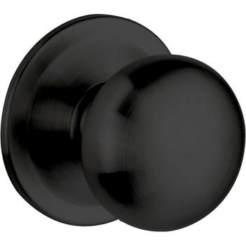 Pomo para Puerta de Entrada Negro Mate EQ-1085, Diámetro 85mm, Base 70mm (1 Unidad)