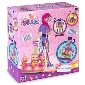 The Bellies - Trolley Coaster, Accesorio para los Bellies y Mini Bellies, para cuidarles y transportarles, llevarles a Todas Partes. Regalo para niñas y niños a Partir de 3 años