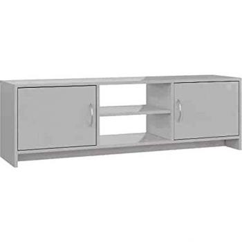 vidaXL Mueble de TV Blanco Brillante 120 x 30 x 37,5 cm, Color Blanco