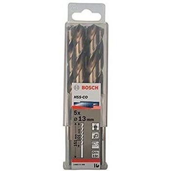Bosch 2 608 585 905 - Pack de 5 brocas metálicas HSS-Co, DIN 338