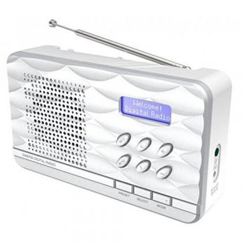Radio Digital DAB Soundmaster DAB500SI Plata con Reloj y Altavoz Integrado 23.5 x 12.5 x 8.5 cm