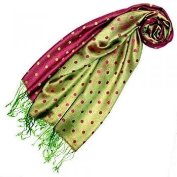 Lorenzo Cana - Luxus Pashmina Bufanda - Pañuelo de Seda 70 x 190 cm seda bufanda paño puntos 78135