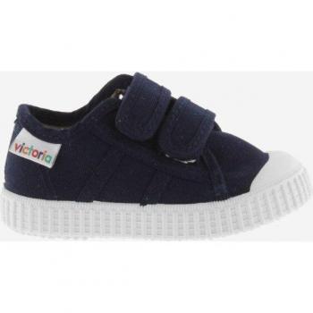 Victoria 1915 Zapatillas de lona para niños con doble cierre adherente y puntera de goma