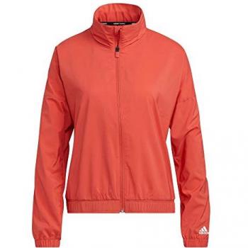 Cortavientos Adidas Woven BOS JKT Rojo Blanco GL0694 - Chaqueta deportiva, marca Adidas, modelo Woven BOS, color rojo y blanco, diseñada para mujer