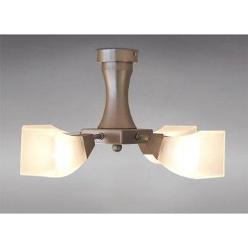 Lámpara semiempotrada Chievo 4 luces G9 cromo satinado y vidrio esmerilado