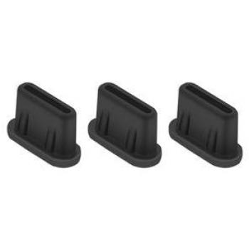 Tapa antipolvo USB-C para DJI Mini 3 Pro - 3 piezas - Negro