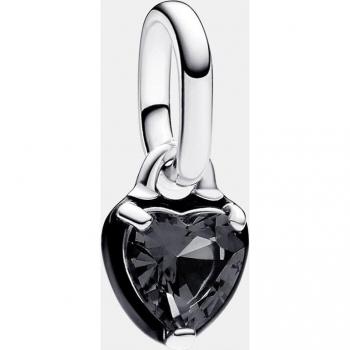 PANDORA - Mini colgante chakra corazón negro de Pandora Me
