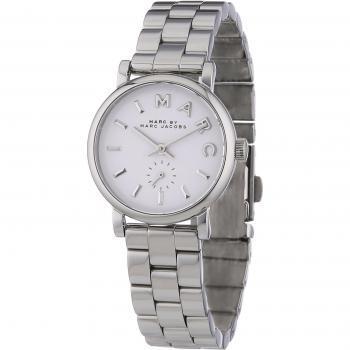 Marc by marc jacobs womens analogue quartz watch with stainless steel plated strap mbm3246