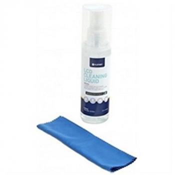 Kit de Limpieza para Pantallas LCD Platinet con Líquido Antibacteriano y Paño de Microfibra