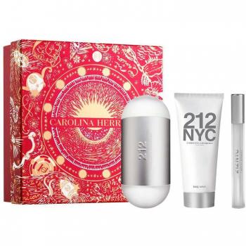Carolina Herrera 212 NYC Eau de Toilette Gift Set for Women - 100ml EDT Spray + 100ml Body Lotion + 10ml EDT Miniature
