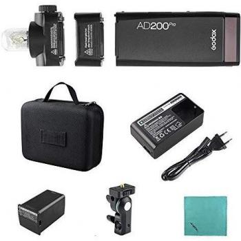 Godox AD200Pro Pocket Flash Portatil inalámbrico TTL con Cabeza Intercambiable