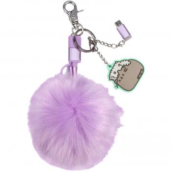 Thumbs Up! Pushee Pom Pom - Cable de Carga 3 en 1 con Conector USB y Llavero