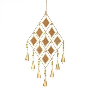 Móvil Rombos Colgantes Beige 69x27x3cm - Diseño Único y Versátil