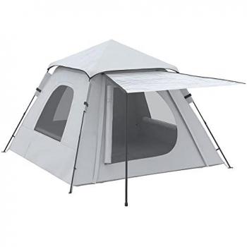 Outsunny Tienda de Campaña Pop-up para 2-3 Personas Impermeable PU2000 mm Protección UV50+ con Ventana y Bolsa de Transporte 210x210x150 cm
