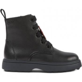 Botas de niña Camper K900150-017 TWS negras en piel con cordones