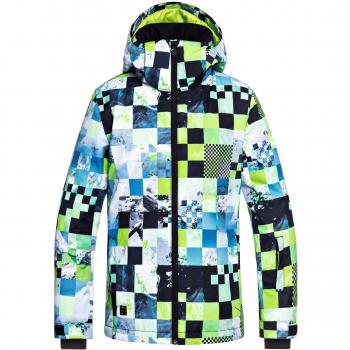 Quiksilver Mission Chaqueta de Nieve, Niños, Verde Lima/Money Time, 8/S