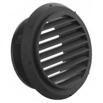 Webasto 90mm Black Air Outlet with Angled Louvre - Parking Heater Installation Kit