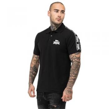 Polo Lonsdale London SETTER para Hombre - Negro - Tallas S a XXL - Manga Corta