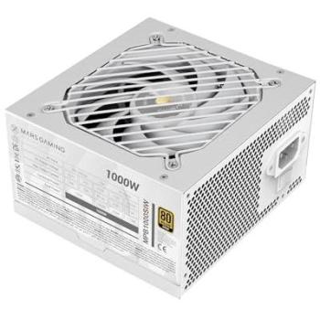 Fuente de Alimentación PC ATX Mars Gaming MPB1000SI 1000W 80Plus Gold 90% Blanco con 7 Años de Garantía