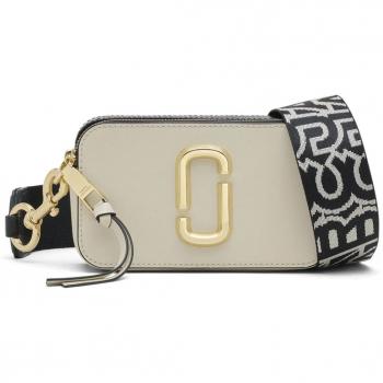 MARC JACOBS The Snapshot Cloud White Multi Leather Camera Bag Size: On - female