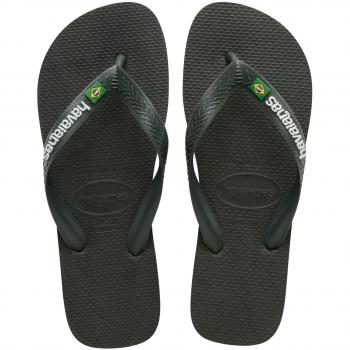 Chanclas de baño unisex Havaianas Brasil Logo verde abeto - Talla 35-36