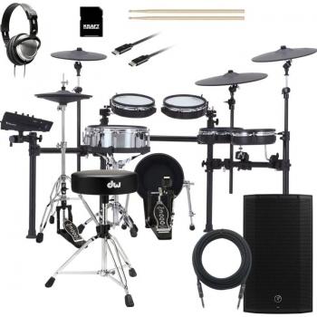 Roland TD713 V-Drums Electronic Drum Kit with Dual Kick Pads and Stands