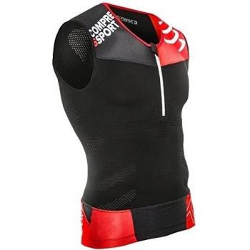 Compressport TR3 - Camiseta sin mangas para hombre, camiseta, color negro, tamaño XL