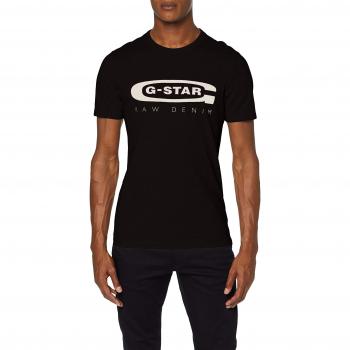 G-Star RAW Men's Graphic 4 Short Sleeve T-Shirt, Dark Black, Size S
