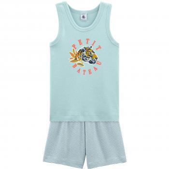 Petit Bateau 46956-Conjuntos de Pijama Niños Gris