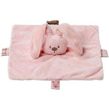 Nattou Doudou del Conejo Lapidou, Compañero desde el nacimiento, 26 x 26 cm, Rosa