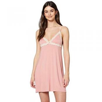 Marca Amazon - IRIS & LILLY Camisón Sin Mangas de Modal Mujer, Rosa