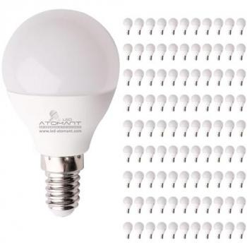 Bombilla LED G45 E14 7W 630LM 360º Blanco Cálido Pack 100 Ud