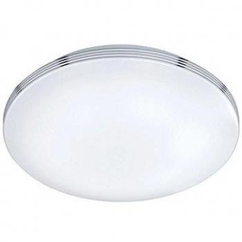 Lámpara de techo Apart para baño con LED, plafón moderno de 35 cm, cromado, 3000K, IP44