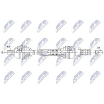 Árbol de transmisión NTY NPW-VV-136 - Alta calidad y durabilidad