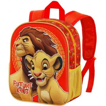 Mochila Disney El Rey León 3D King de 31cm Karactermania Naranja