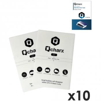 Laminas de Protección Frontales Qcharx Hydrogel Mate Anti Huellas para QX1 Lite - 10 Unidades
