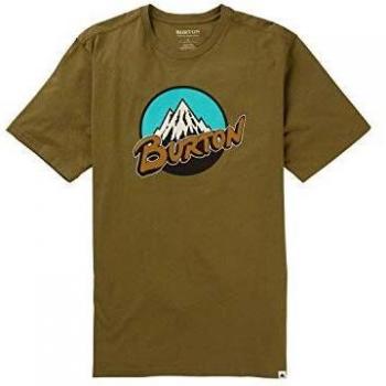 Burton Camiseta para hombre Retro Mountain verde oliva XS