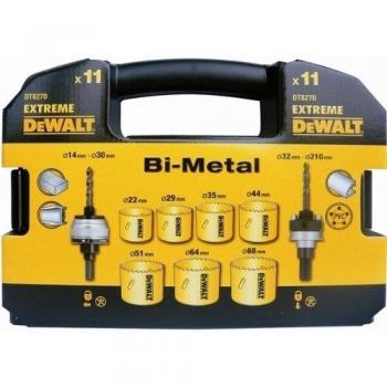 Dewalt Juego de Coronas bimetálicas DT8270-QZ, 11 Piezas, en maletín
