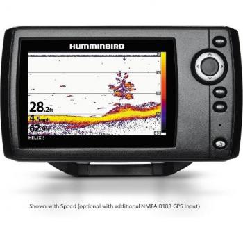 Humminbird Helix 5 Sonar G2 Fishfinder - 5 Inch WVGA Color Display, DualBeam Plus Sonar, Down Imaging, CHIRP Technology, GPS Mapping, Humminbird Basemap Included, Micro SD Card Slot