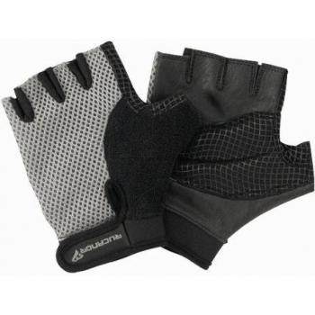 Rucanor Profi Fitness - Guantes de fitness, tamaño M, color negro / gris