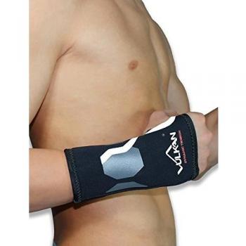 Vulkan Kinesio Muñequera Larga, Hombre, Negro, L