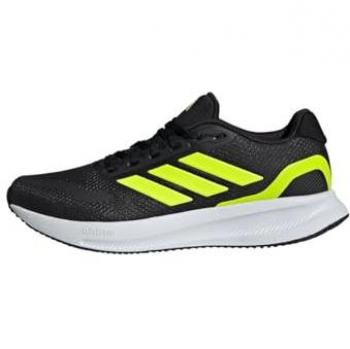Adidas Runfalcon 5 Zapatilla Running Hombre Negro, Talla 44 2/3, Core Black/Lucid Lemon/Cloud White