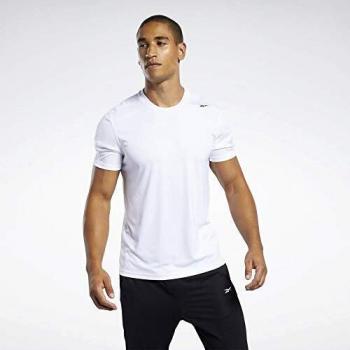 Reebok Wor Comm SS Tech tee Camiseta, Hombre, Blanco, 2XL