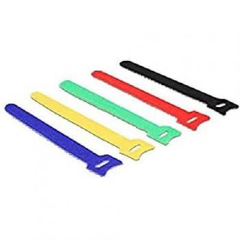 Bridas de Velcro Multicolor para Cables, 150 x 12 mm, Paquete de 10 unidades