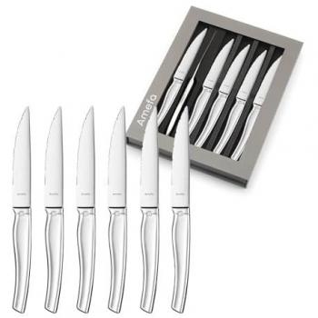 Cuchillo para Chuletas Amefa Goliath Acero Inoxidable 25 cm (Pack de 6)