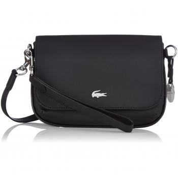 Lacoste NF1359DC - Bolso de hombro de material sintético mujer, color negro, talla 25x19x5 cm