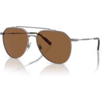 Dolce & Gabbana DG2296 Men's Pilot Sunglasses Gunmetal Size 58